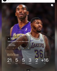 世界杯直播官网下载安装-斯玛特单场至少5抢断5三分 湖人队史第二人&amp;比肩科比